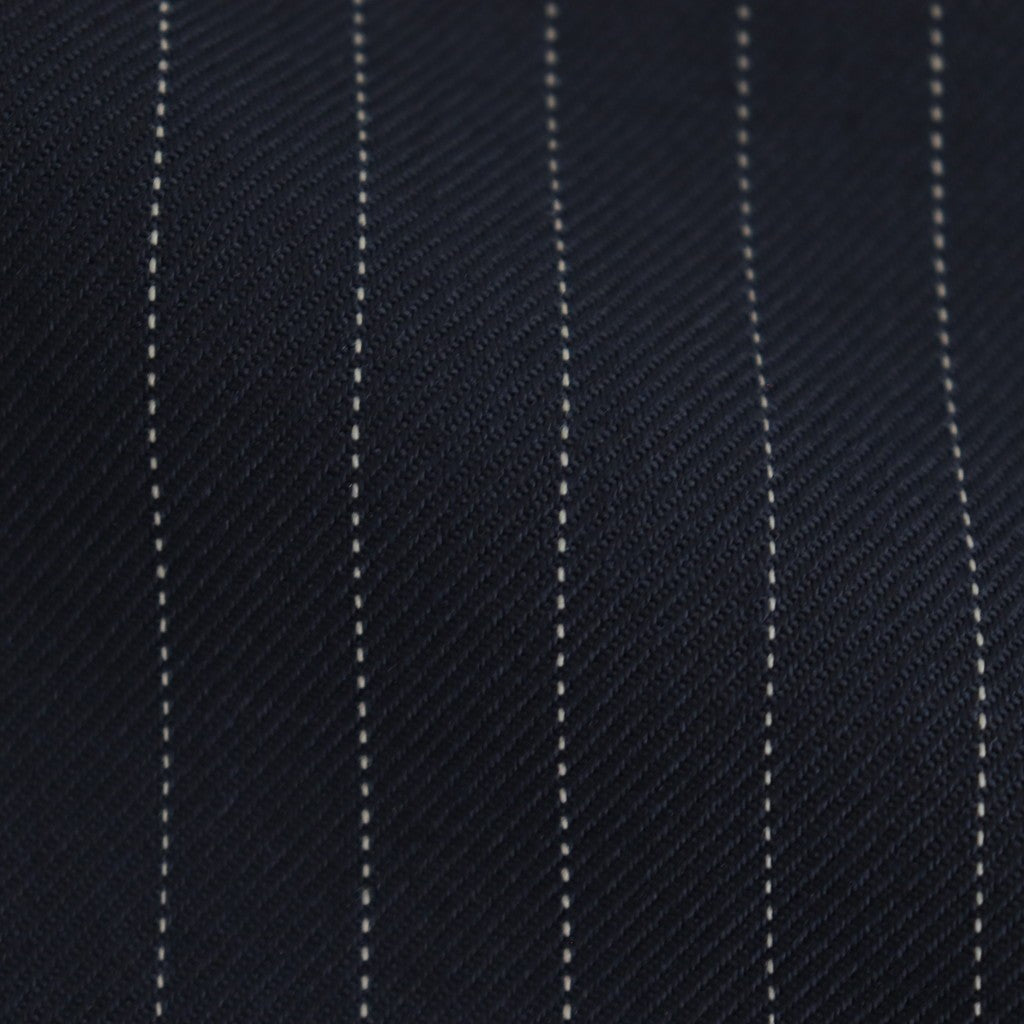 TWO TUCK MILITARY TROUSERS #NAVY STRIPE [M25C07PT01C]