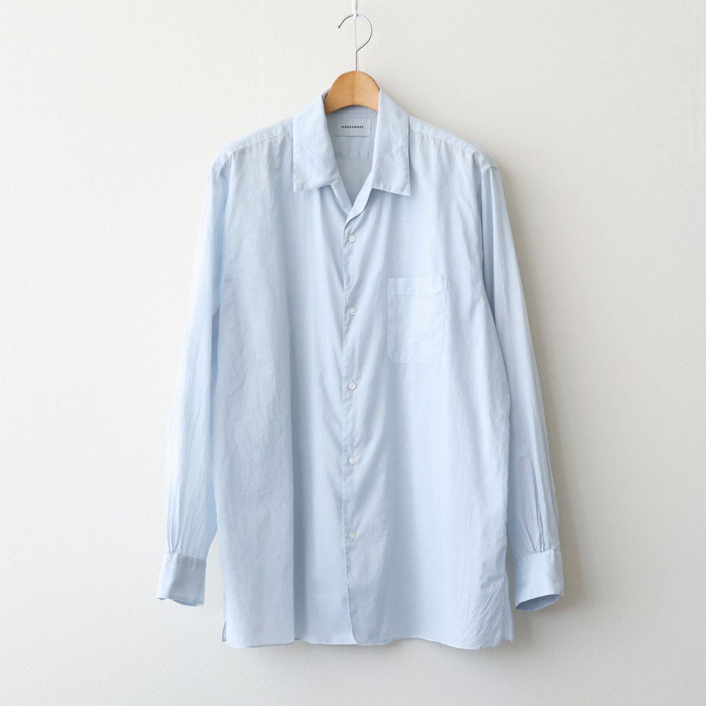 ITALIAN OPEN COLLAR SHIRT #ICE [A26A23SH03C]