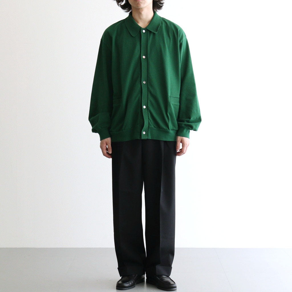DOUBLE PLEATED SEMI EASY TROUSERS #BLACK [A26C07PT02C]