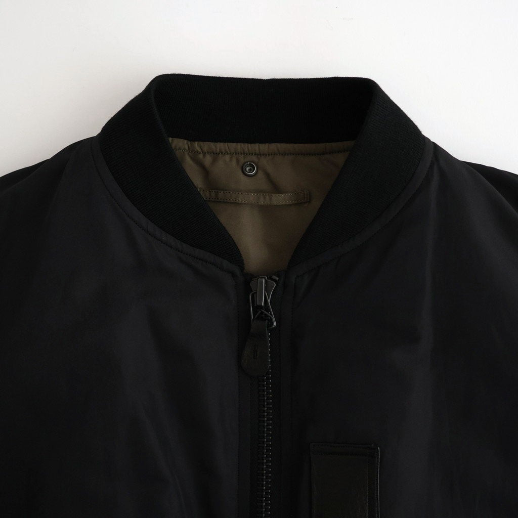 Poly-Silk Twill Modified MA1 #Black [BHS26F026]