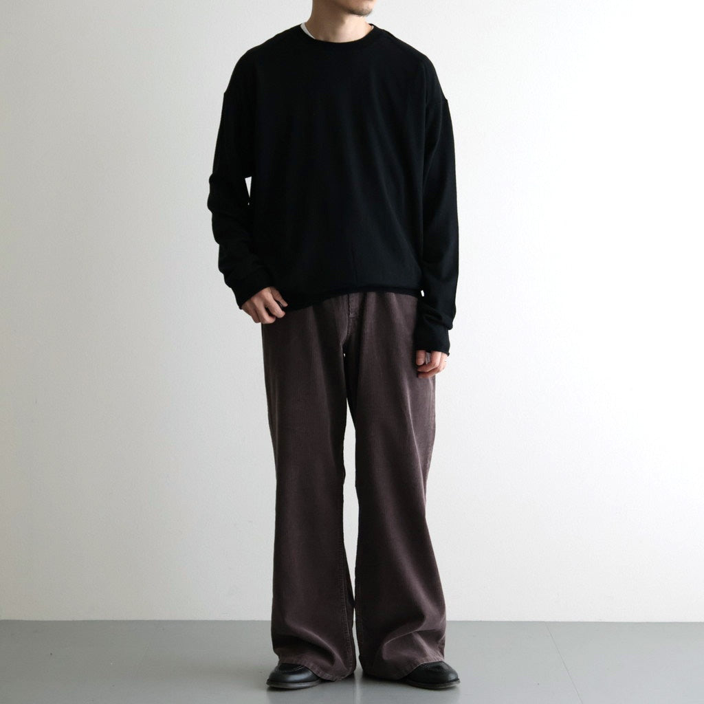 SULFUR-DYED BLEACHED CORDUROY PANTS #050 FADED BROWN [17062 40044]