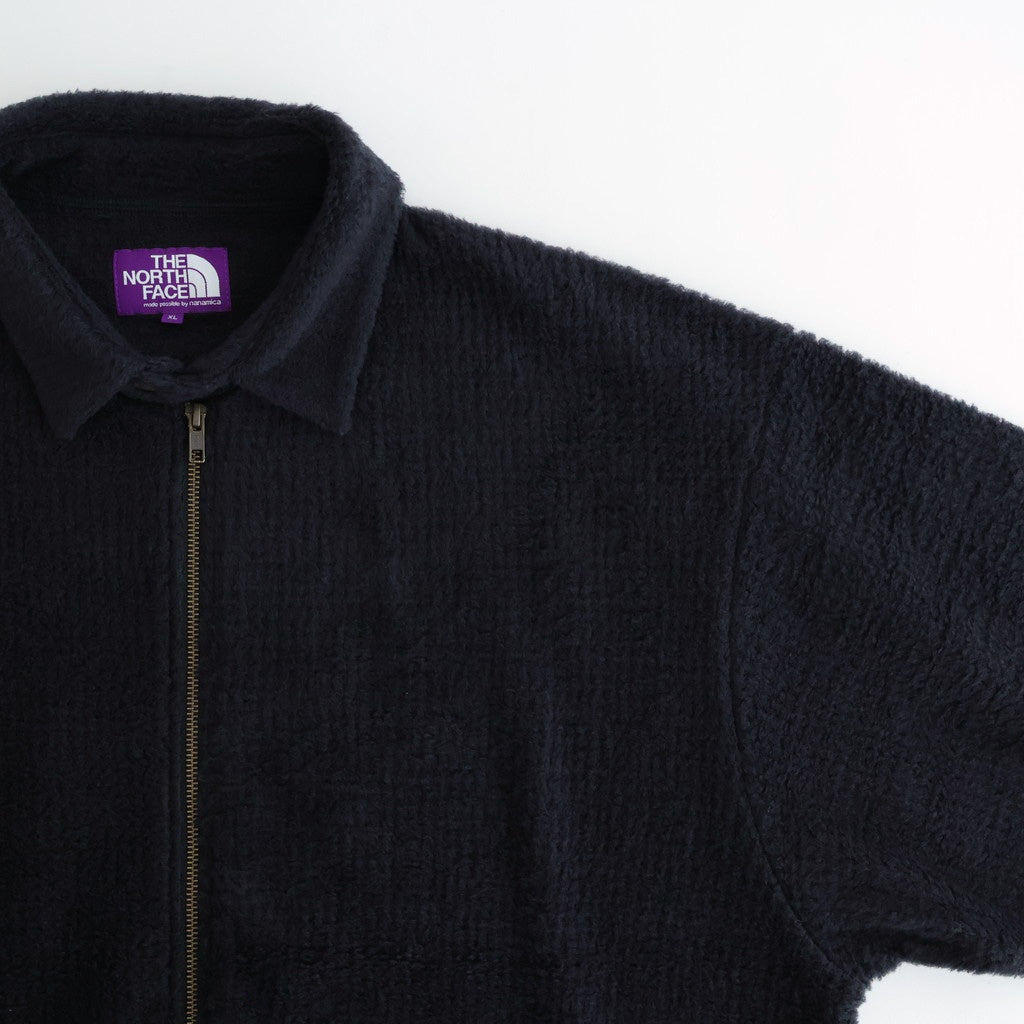 POLARTEC Wool Fleece Sweater Jacket #Black [N25FA051]