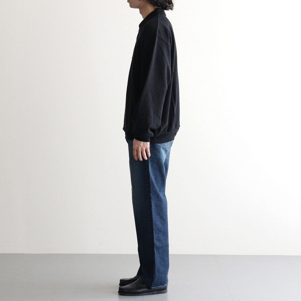Co/Silk Nep Harf-zip P/O #Black [BHS25S037F26]