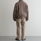 ROUND-COLLAR MOTORING JACKET #WHEAT [252OJ-JK04]