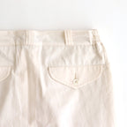FRONT TUCK ARMY TROUSER #IVORY [251OJ-PT08]