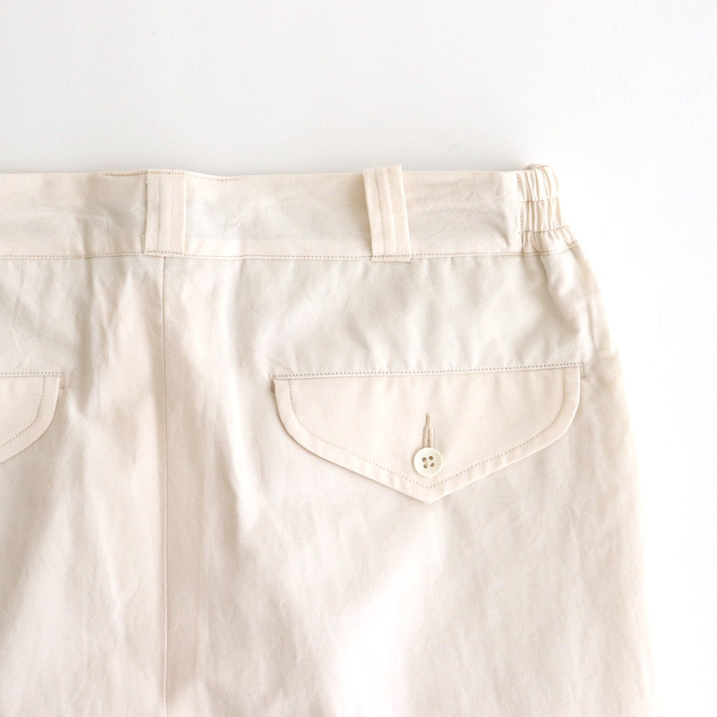 FRONT TUCK ARMY TROUSER #IVORY [251OJ-PT08]