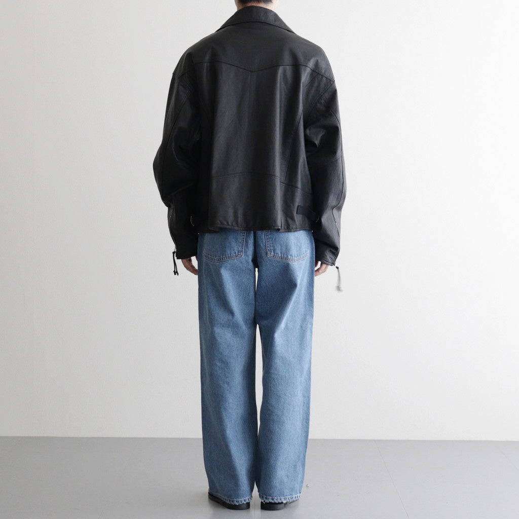 BAGGY RIDER JACKET #BLACK [SH-02-SW-COW-4]