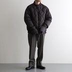 HIGH-COUNT SILK MITTEN PUFF JACKET #WHISKY [252OJ-JK13]