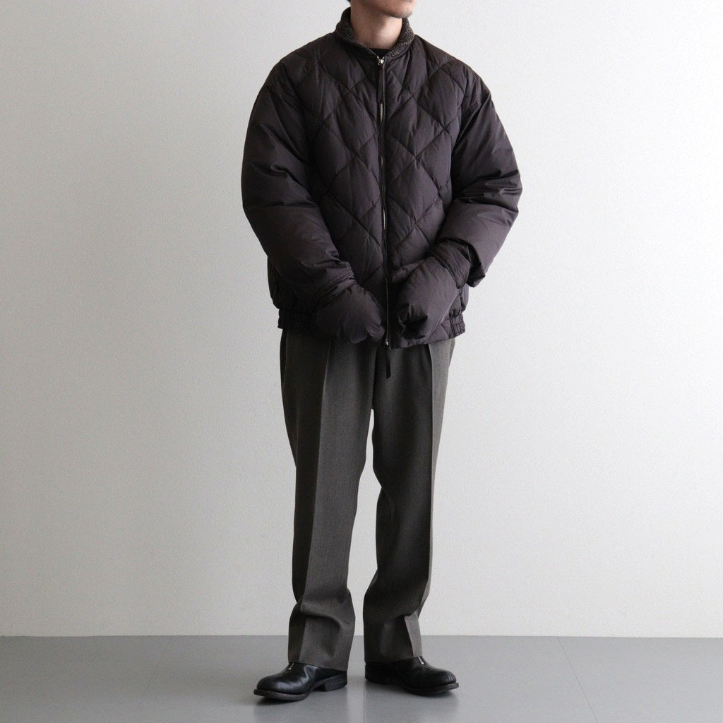 HIGH-COUNT SILK MITTEN PUFF JACKET #WHISKY [252OJ-JK13]