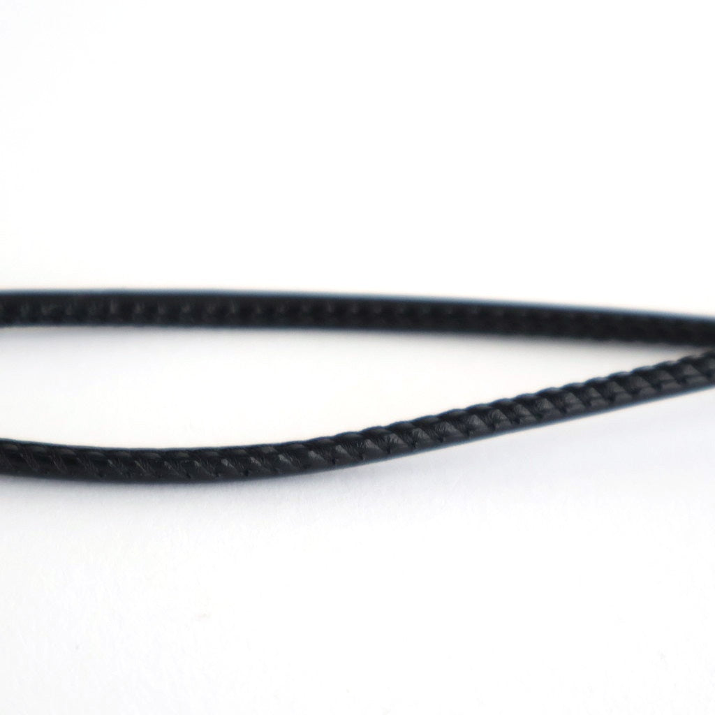 LEATHER STRING BELT #ONYX [252OJ-AC03]