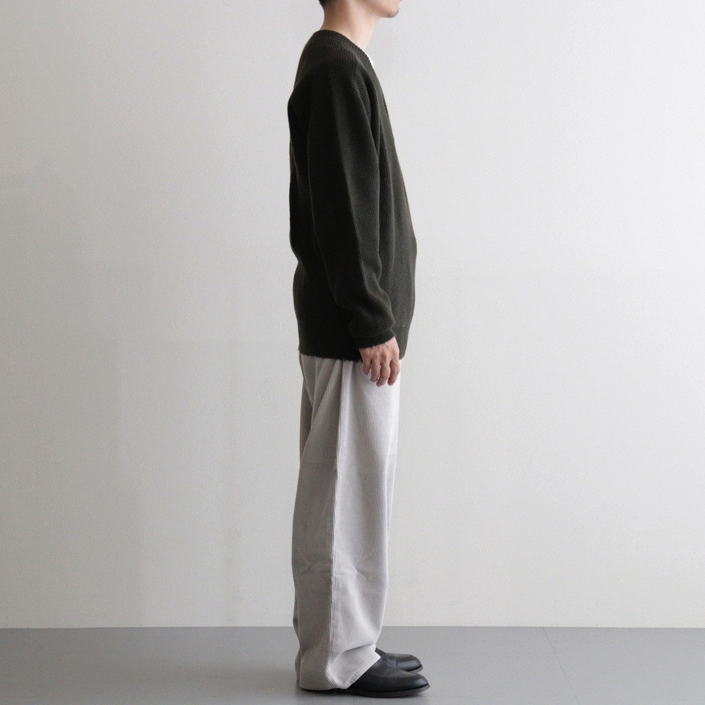 Wool Harf Cardigan ST V-neck #KHAKI [NEP-AW2403]