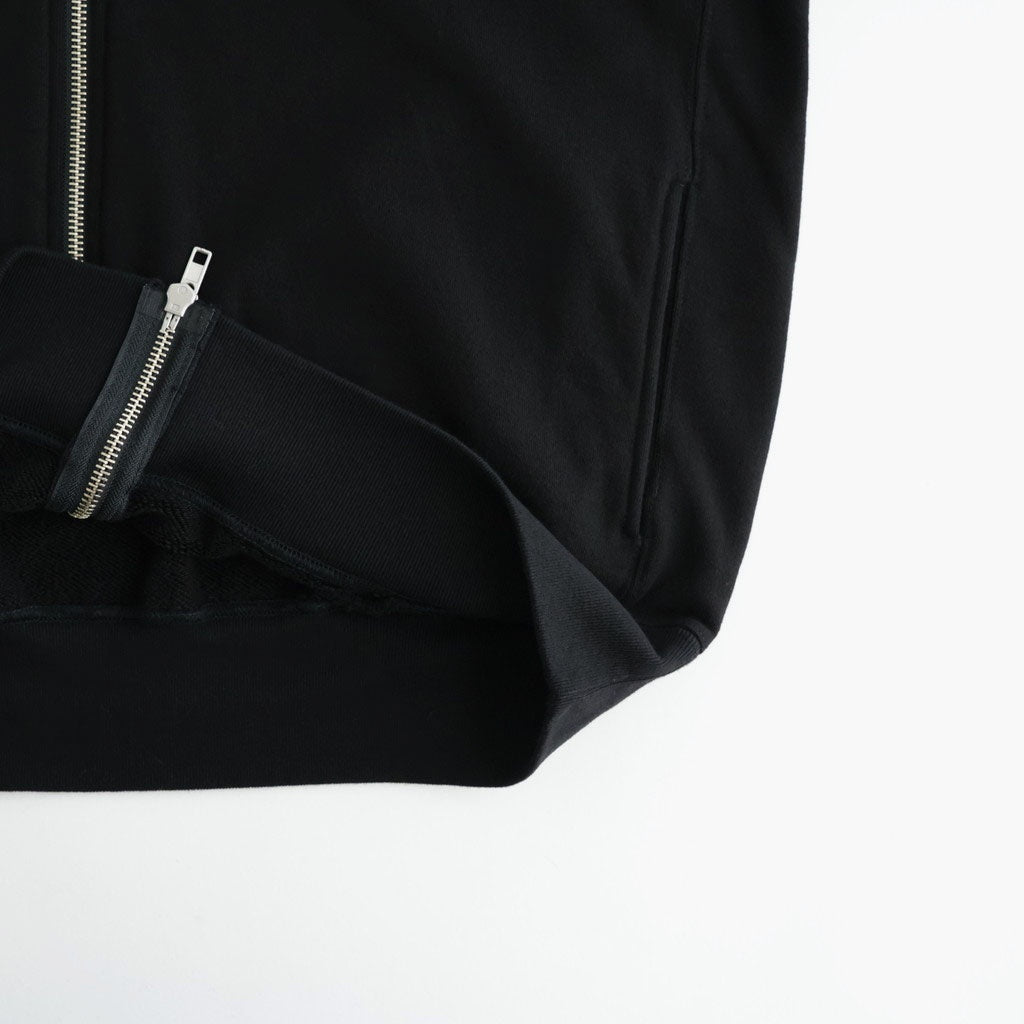 HIGH BULKY JUMBERCA URAKE ZIP UP BLOUSON #BLACK [BN-26FM-043]