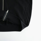HIGH BULKY JUMBERCA URAKE ZIP UP BLOUSON #BLACK [BN-26FM-043]
