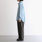 TWEED WOOL ONE TUCK TROUSERS #BROWN [BN-26FM-023]