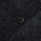 BABY ALPACA KURUMI TENJIKU V CARDIGAN #CHARCOAL [BN-25FM-059]