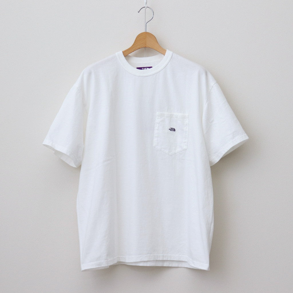 7oz Pocket Tee #Off White X Purple [N25SI102]