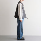 WORK VEST #D.BROWN [V-09-C-COW-4]