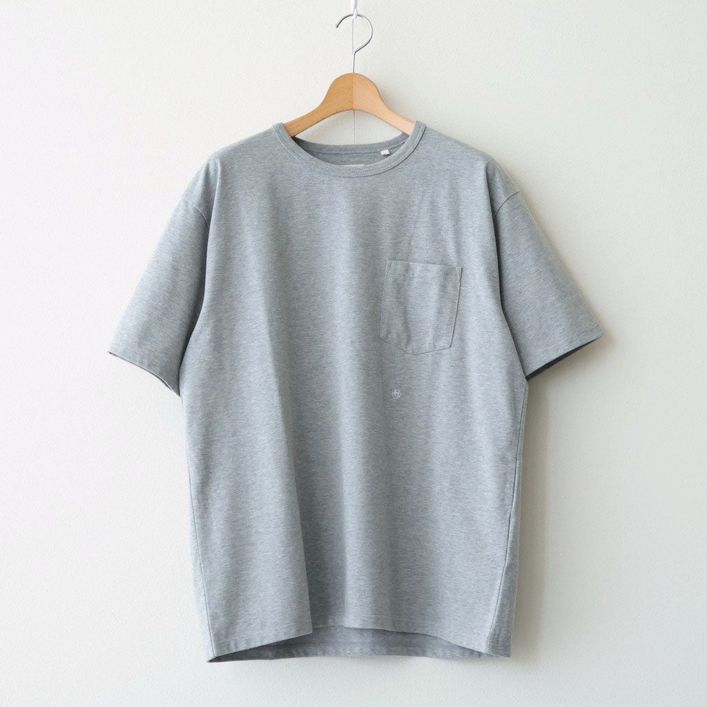 COOLMAX Jersey Pocket Tee #Heather Gray [S25SI114]