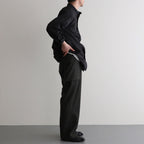 HOPSACK WIDE POCKET TROUSERS #FOREST [PMAT-PT06]