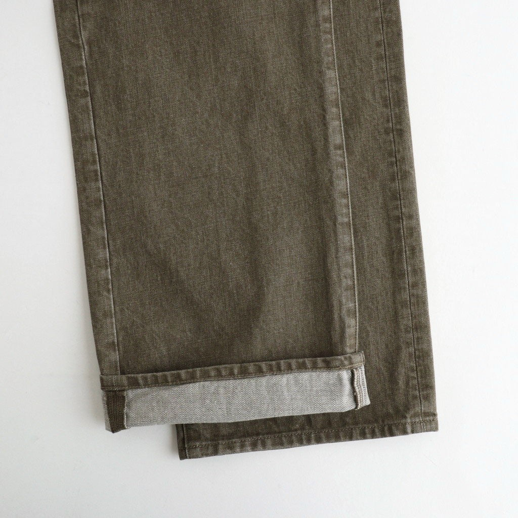 PURE STRAIGHT KHAKI DENIM #KHAKI [26W-BIS-PT05K]