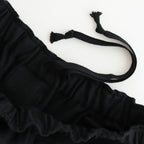 WIDE LEG EASY PANTS #CHAMBRAY BLACK [M25C12PT02C]