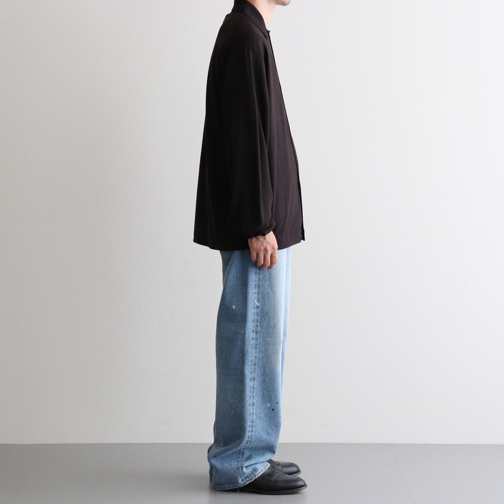 SHIRT CARDIGAN #DARK BROWN [M26C15CS01C]