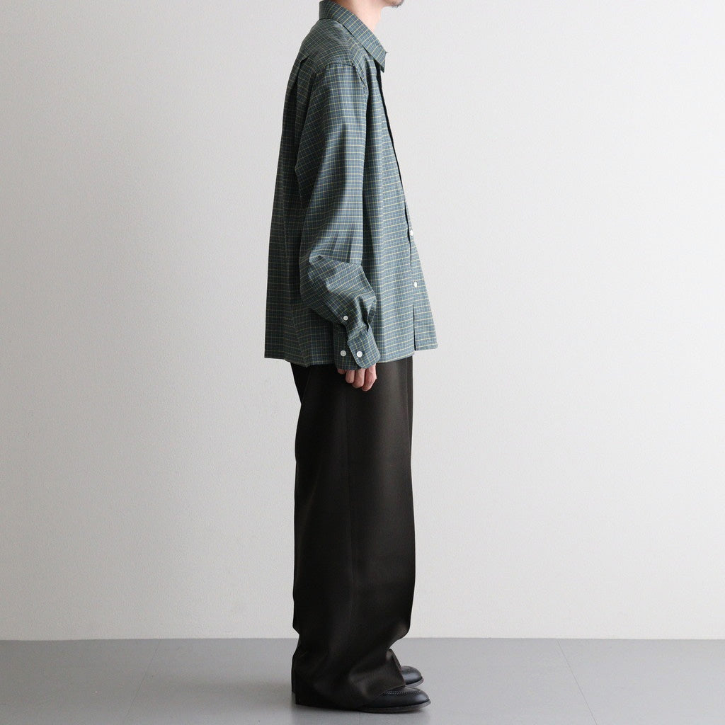 SQUARE SHIRT #GREEN CHECK [A26C11SH02C]