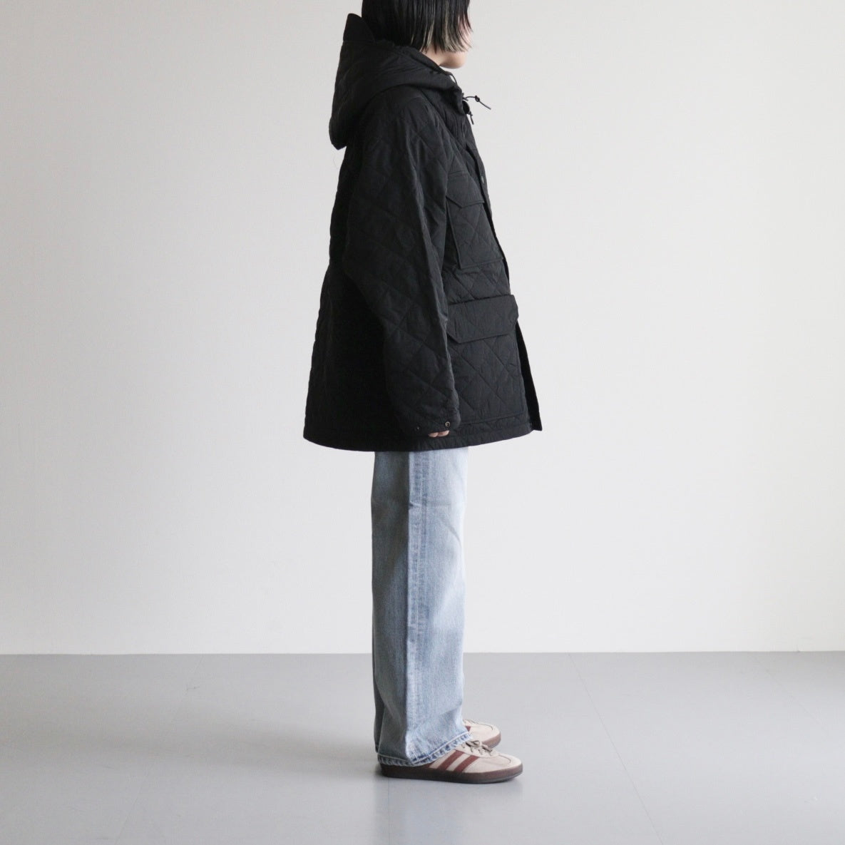 Quilting Field Mountain Parka #Black [N25FA087]