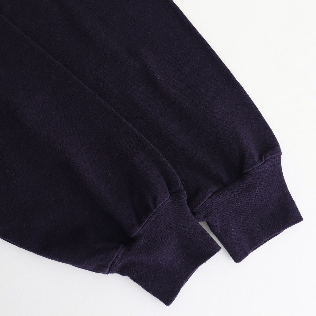 Co/Silk Nep Harf-Zip Shirt #DarkPurple [BHS25S037]