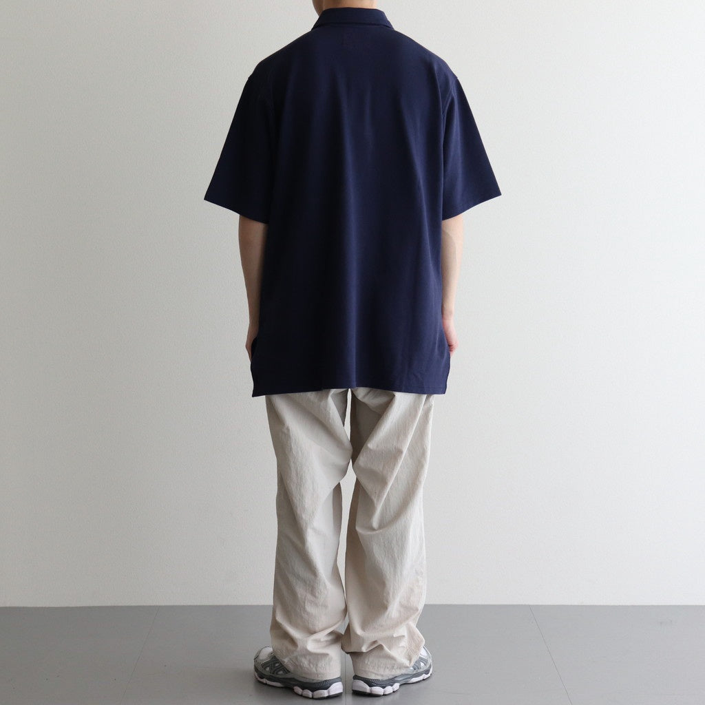 Moss Stitch Field Big Polo #Navy [N25SH091]