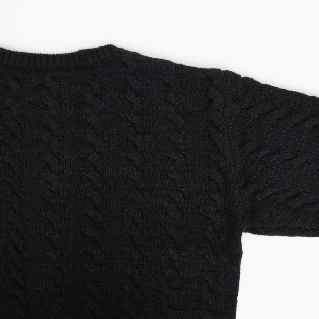 CABLE PATTERN GRANDPA CARDY #ONYX [262OJ-KN01]
