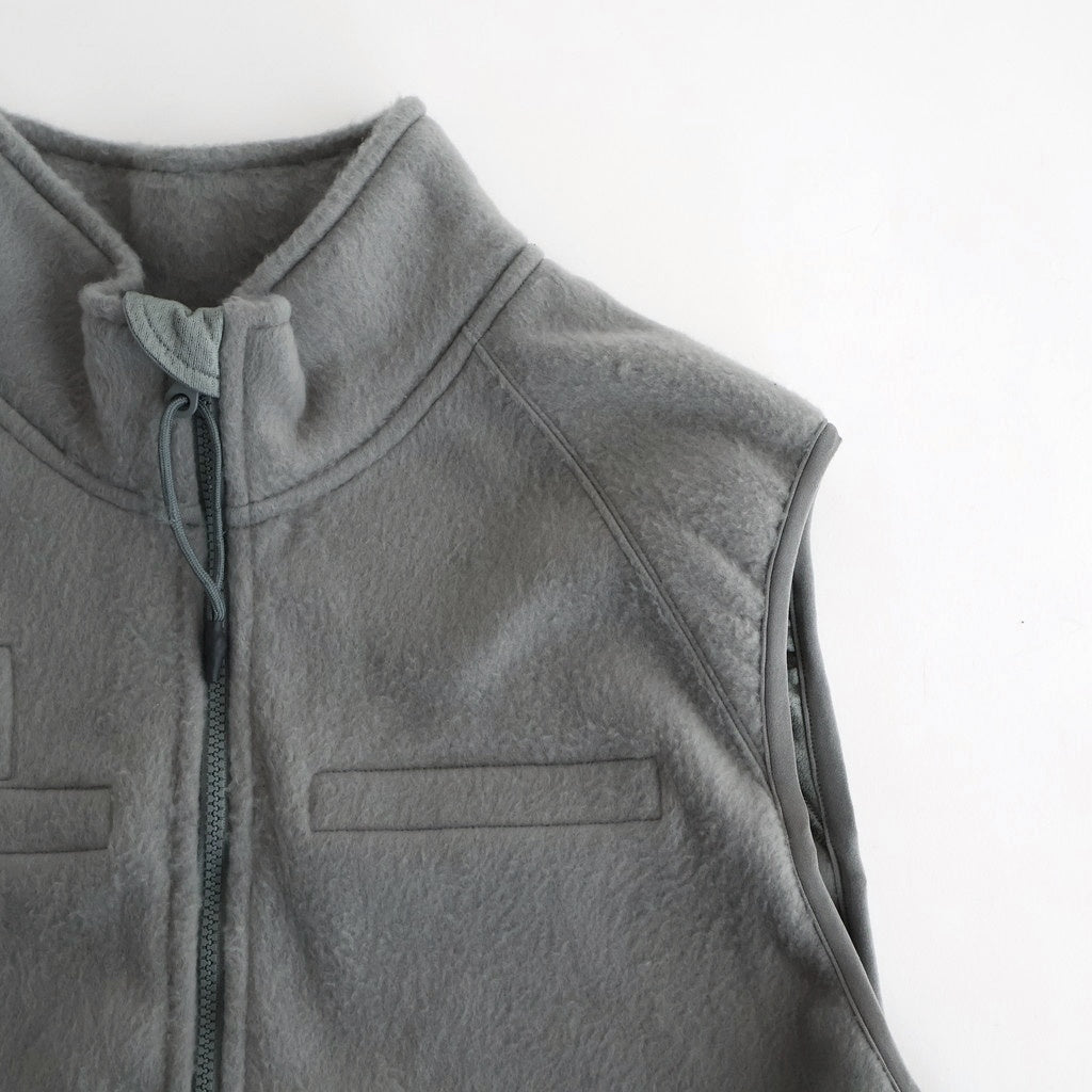 LEVEL3 Fleece Vest #FoliageGrey [bROOTS24F13F25]