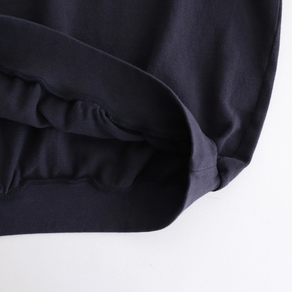 SEED STITCH LONG SLEEVE TOP #NAVY [PMAT-CL03]