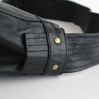 NEWSPAPER BAG M #BLACK [BG-27-C-COW.AN-4]