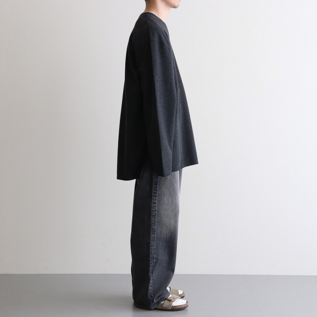 Rough&Smooth Thermal Over NeckL/S #HeatherCharcoal [bROOTS24F30F25]