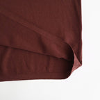 SILK COTTON SKIPPER KNIT #MAROON [26S-BIS-KN66]