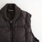 HIGH-COUNT SILK PUFF VEST #WHISKY [252OJ-VT02]