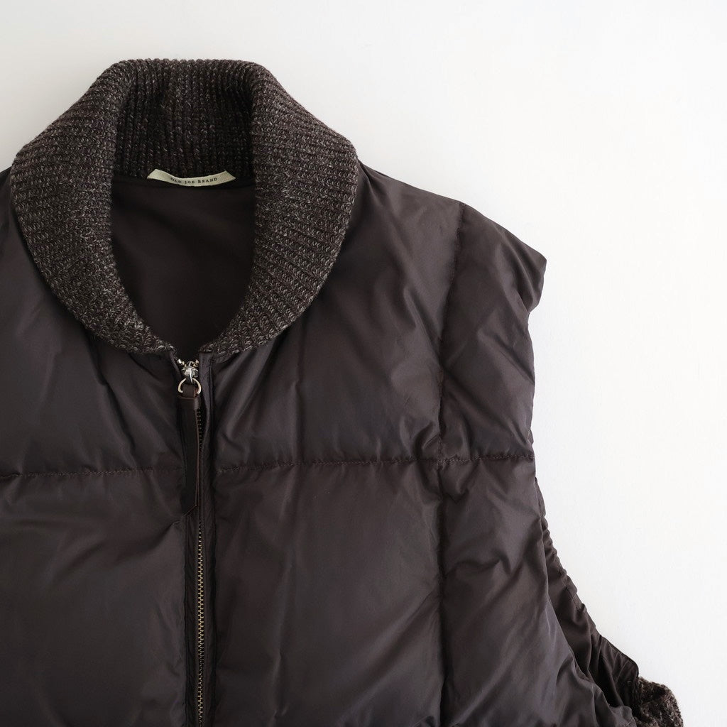 HIGH-COUNT SILK PUFF VEST #WHISKY [252OJ-VT02]