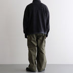 THERMAL FLEECE HALF ZIP TOP #CHARCOAL [SM62MC002]