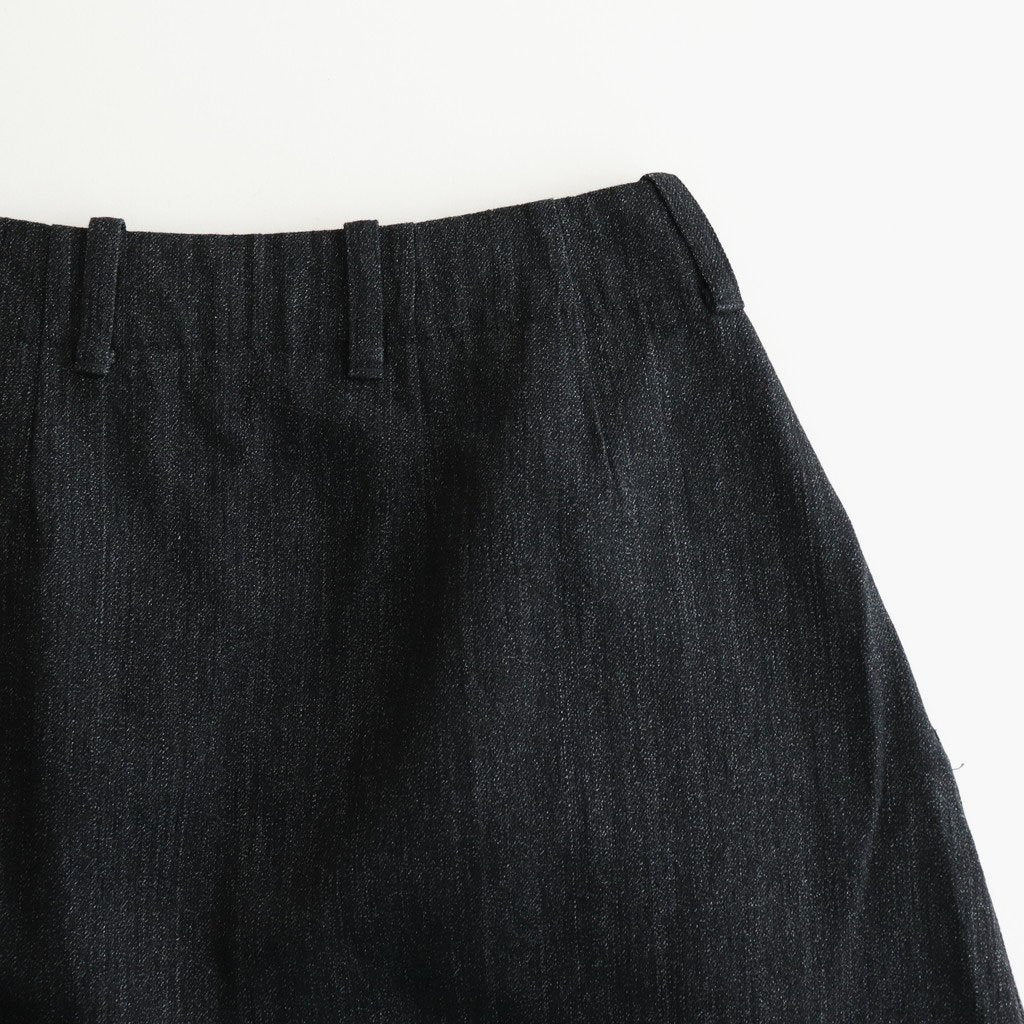 Denim Skirt #Black [S25FE070]