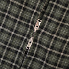 ZIP SHIRT #MOSS GRAY CHECK [A26C17SH03C]
