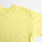 INKJET PRINT SHORT SLEEVE T-SHIRT #YELLOW [DNS25T05]