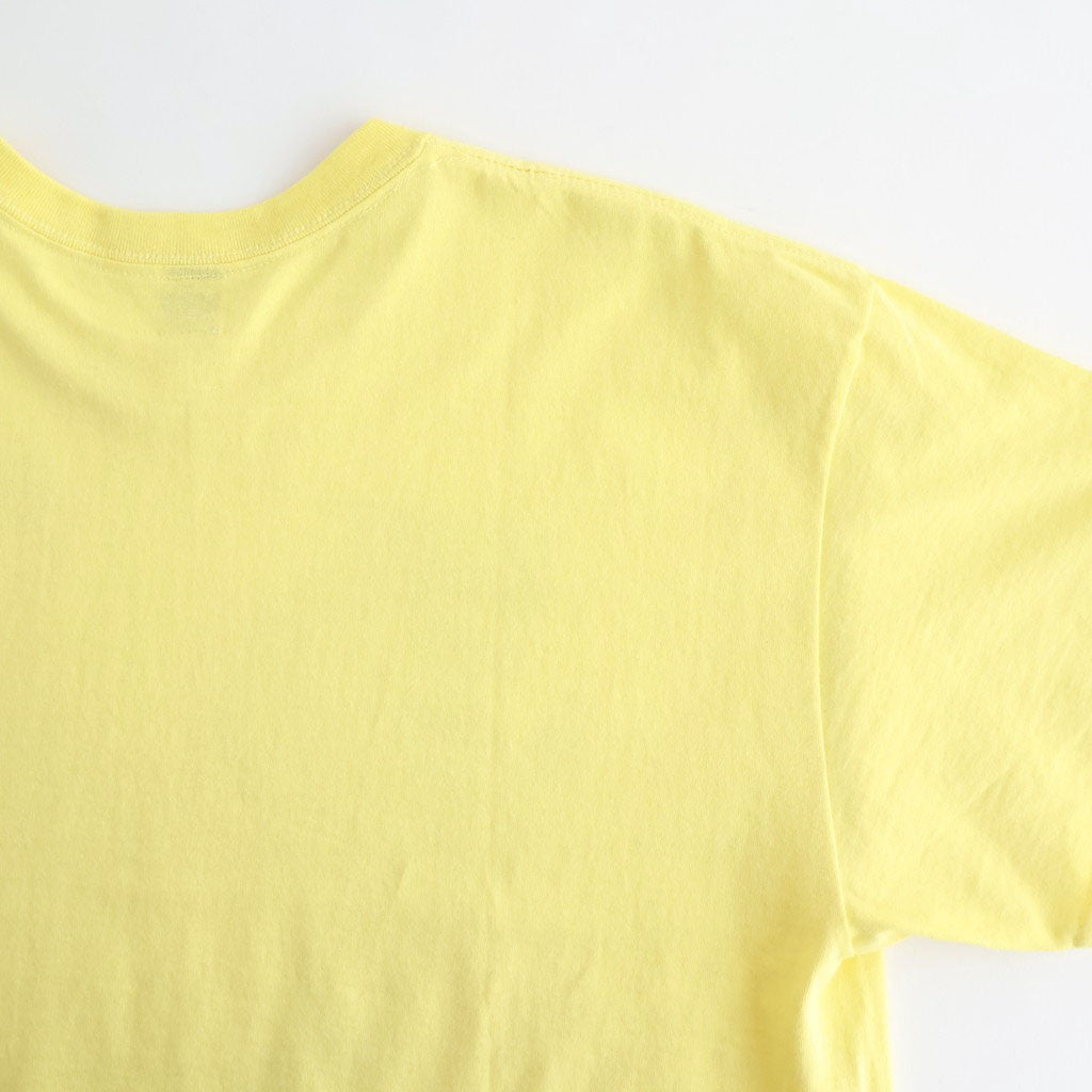 INKJET PRINT SHORT SLEEVE T-SHIRT #YELLOW [DNS25T05]