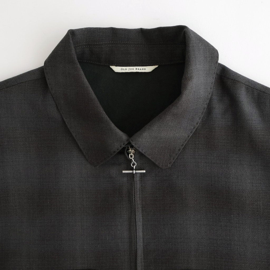 PLEATED-POCKET RICKY JACKET #PEWTER PLAID [261OJ-JK07]