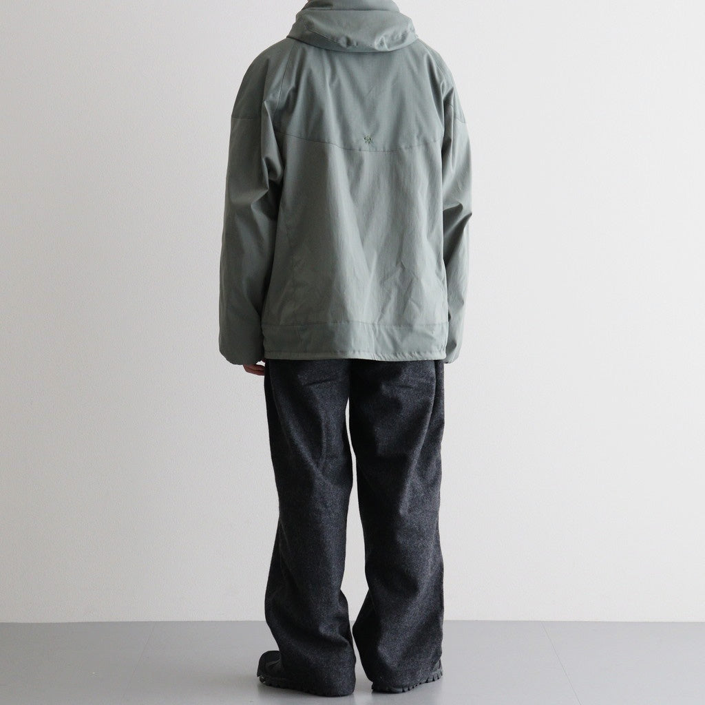 Wool Nylon Melton Pants #Charcoal [S26FC053]