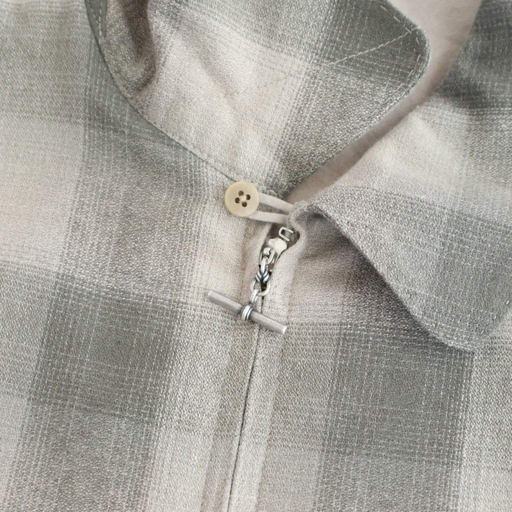 PLEATED-POCKET RICKY JACKET #GRAPHITE PLAID [261OJ-JK07]