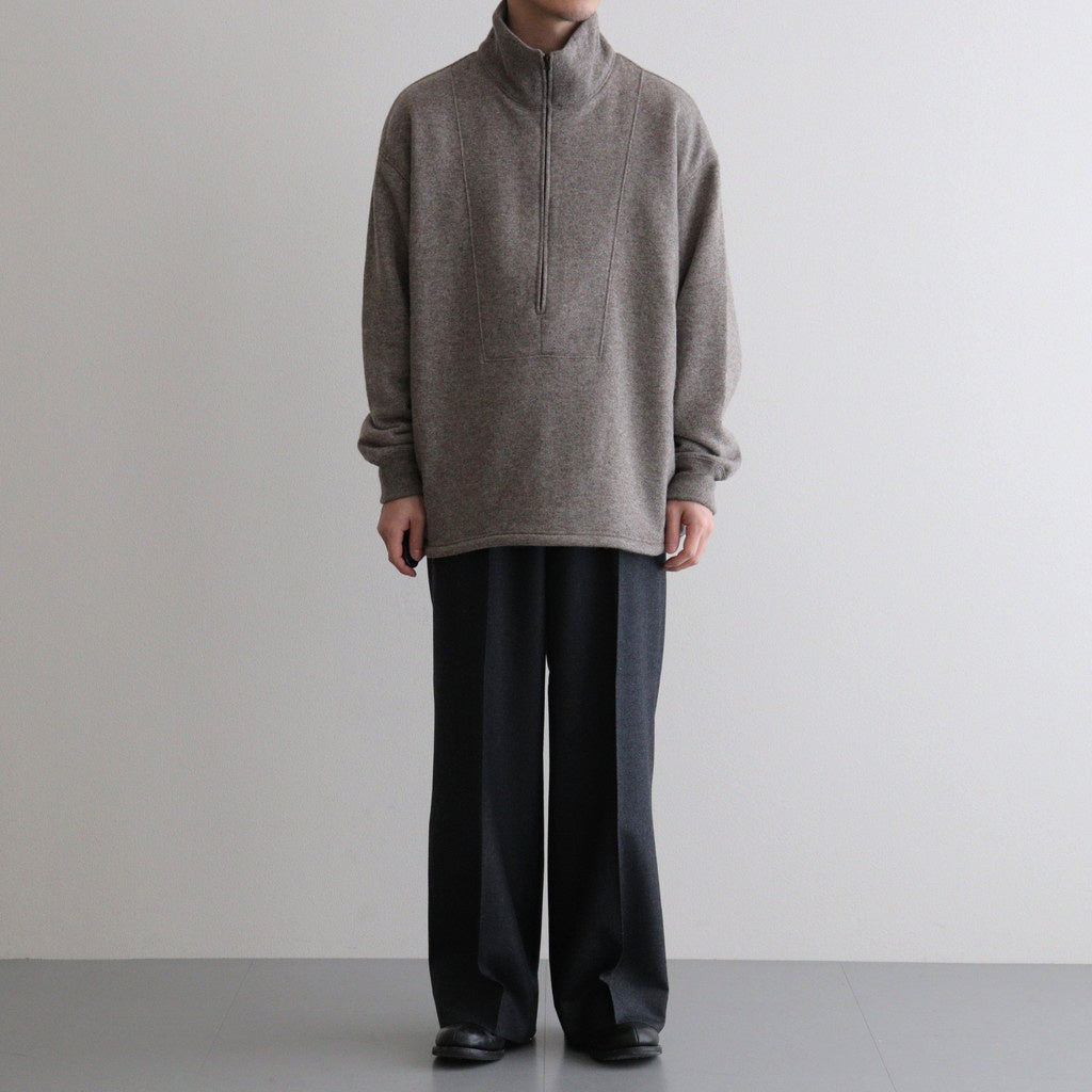 Wool Flannel Tuckless Waide Trousers #TOP Gray [NEP-AW2504M]