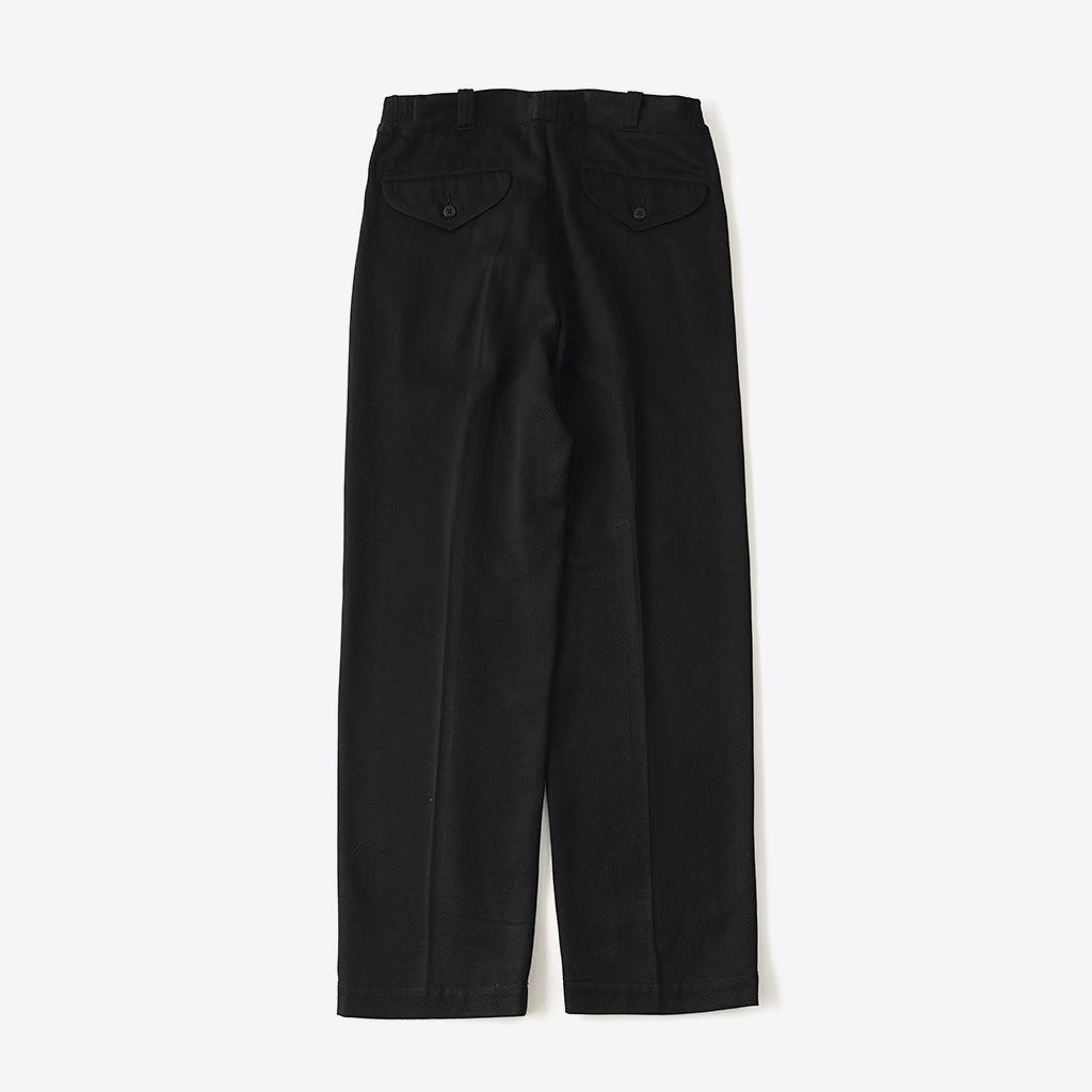 FRONT TUCK ARMY TROUSER #ONYX [261OJ-PT09]