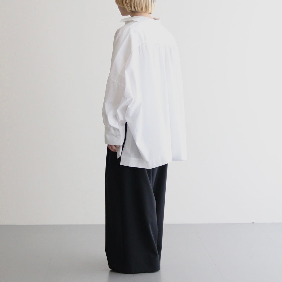 BOURRIENNE COTTON TYPEWRITER PONCHO SH / MA #WHITE [16851 50112]