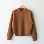 CASHMERE FOX POLO CARDIGAN #CAMEL [BN-25FL-044]